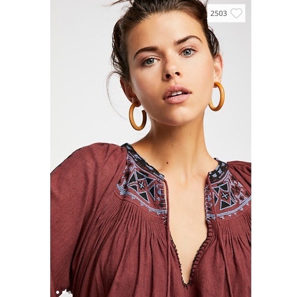 Free People Redwood Embroidered Shorts Set - Picture 3 of 6